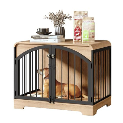 31.5" Farmhouse Dog Crate Furniture for Small Dogs, view 2