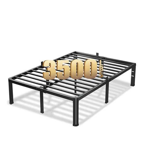 20 Inch Queen Bed Frame with Round Corners No Box Spring Needed, view 2