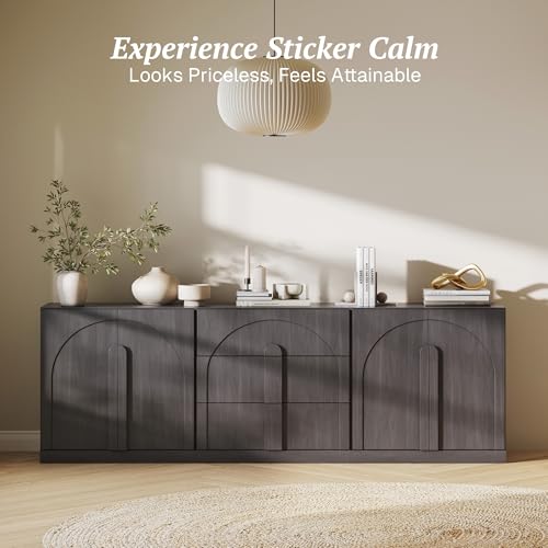 Bijou 3-Piece Modular Sideboard Buffet Cabinet - Ebony, view 5