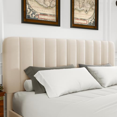 King Size Upholstered Bed Frame with 4 Drawers and Headboard, view 4
