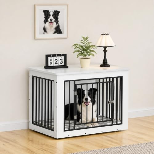 38 Inch Dog Crate Furniture for Medium and Large Dogs, view 4