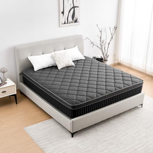Queen Mattress, 12 Inch Hybrid Queen Size Mattress in a Box, view 2
