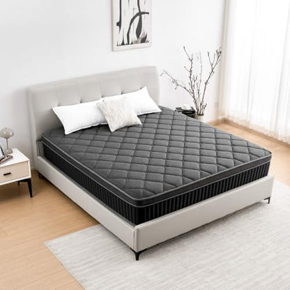 Queen Mattress, 12 Inch Hybrid Queen Size Mattress in a Box, view 2