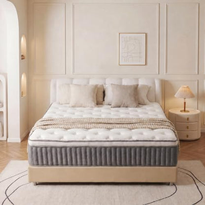 Queen Mattress, 12 Inch Hybrid Queen Mattress in a Box, view 2