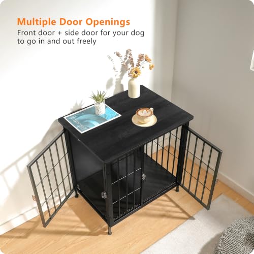 26.5" Heavy Duty Dog Crate Furniture, Dog Kennel Furniture Indoor, view 3