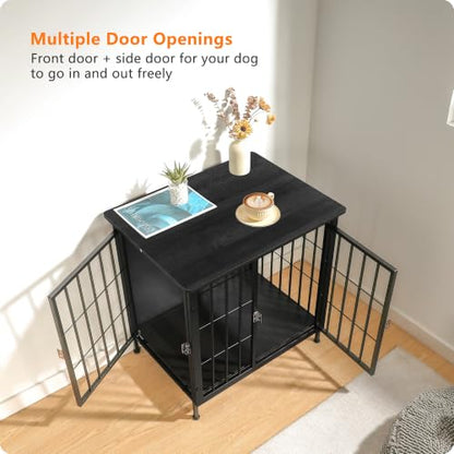 26.5" Heavy Duty Dog Crate Furniture, Dog Kennel Furniture Indoor, view 3