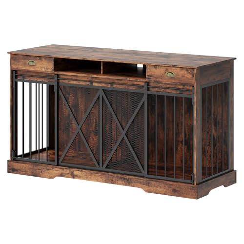 Dog Crate Furniture with Removable Divider, view 3