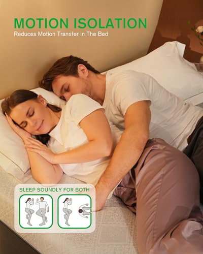 Queen Size Mattress, 10 Inch Cooling-Gel Memory Foam Mattress Made in USA, view 7