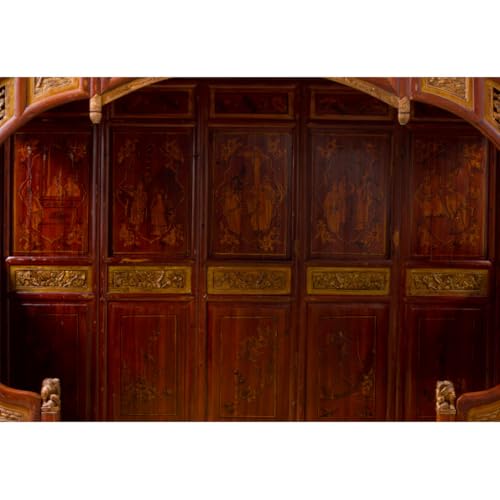 Antique Ci-Xi Chinese Moon Gate Canopy Bed, view 8