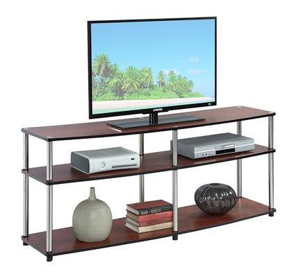 Designs2Go 3 Tier 60" TV Stand, Cherry