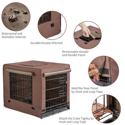 Dog Crates for Small Size Dogs Indoor Double Door Dog Kennels & Houses, view 5