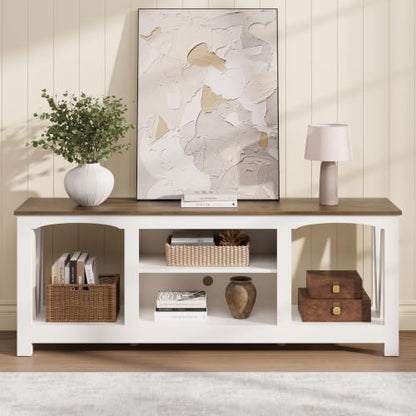 TV Stand for 65 Inch TV, Farmhouse Entertainment Center, view 7