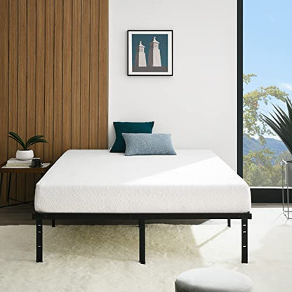 Sturdy Heavy-Duty Non-Slip Platform Bed Frame, Full Size, Steel Slat Support, view 2