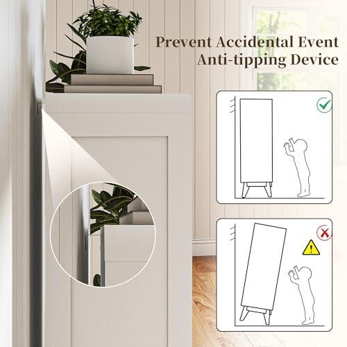 Set of 2 Bathroom Storage Cabinet, Tall Kitchen Storage Cabinet with Drawers and Shelves, Corner Coffee Bar Table Freestanding Sideboard for Living Room, Entryway, White