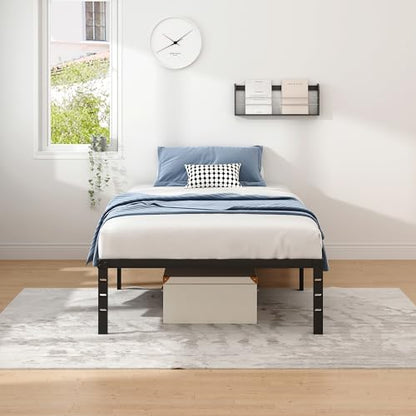 Metal Bed Frame,Twin Size Bed Frame with Storage Space,14 Inch, view 5