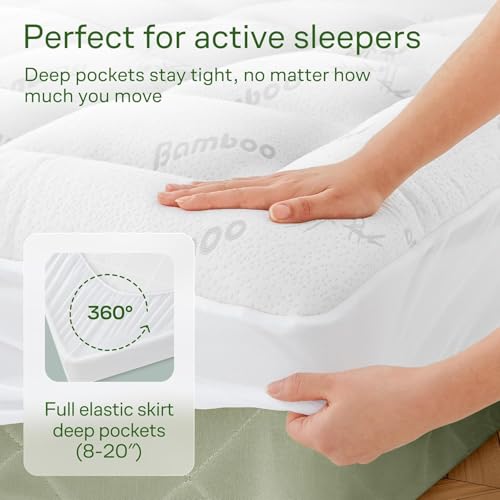 Queen Ultra Soft Mattress Topper — Back Pain Relief, view 6