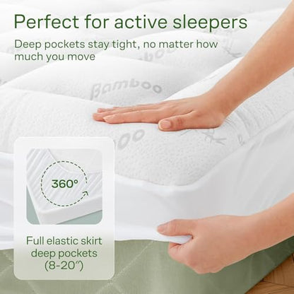 Queen Ultra Soft Mattress Topper — Back Pain Relief, view 6