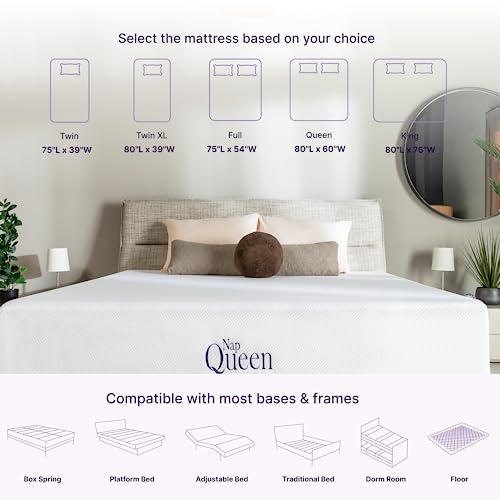 8 Inch Queen Size Mattress, Bamboo Charcoal Memory Foam Mattress, Bed in a Box, view 3
