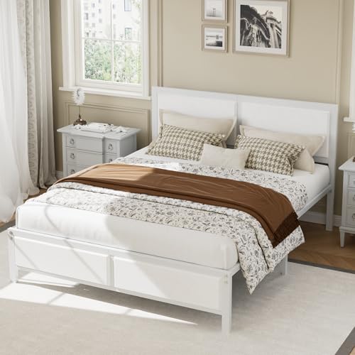 Queen Size Bed Frame with Headboard, view 4
