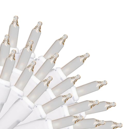 300 Lt String to String Lights, Clear, White Wire