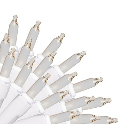 300 Lt String to String Lights, Clear, White Wire