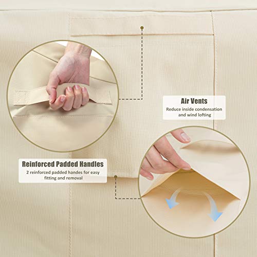 Outdoor Furniture Patio Chair Covers Waterproof, Lounge Deep Seat Cover, Lawn Furnitures Covers Fits up to 32W x 37D x 36H inches(2 Pack)