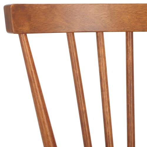 SAFAVIEH Home Collection – Winona Set of 2 Honey Windsor Farmhouse Dining Chairs, Spindle Back Wood Chairs, Classic Casual Seating (DCH8500K-SET2)