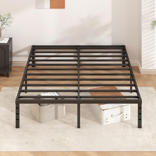 HLIPHA Metal Platform Bed Frame 12 Inch Tall, No Box Spring Needed, view 6