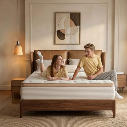 Queen Mattress,12 Inch Hybrid Mattress in a Box: Memory Foam & Pocket Springs for Pressure Relief, Motion Isolation, Medium Firm,CertiPUR-US Certified,Fiberglass Free ，80"*60"*12"