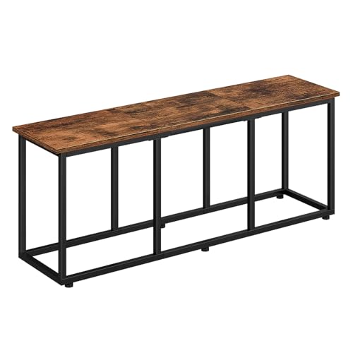 Dining Bench, 47.2 Inch Dining Table Bench, Industrial Style Kitchen Bench, view 2