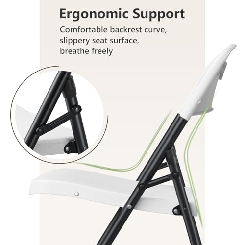 Folding Chairs 2 Pack, Outdoor Folding Chairs for Outside Indoor, view 6