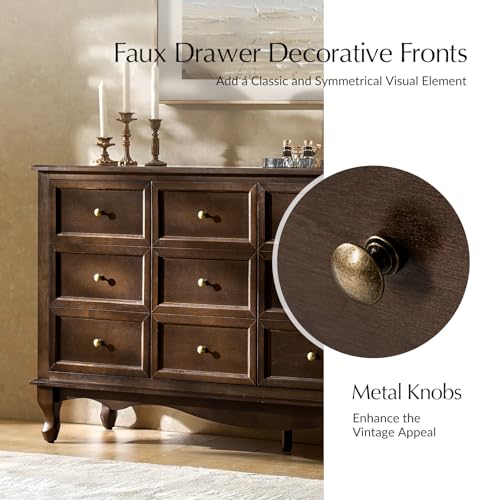 Transitional Solid Wood Sideboard with Adjustable Shelves, view 6