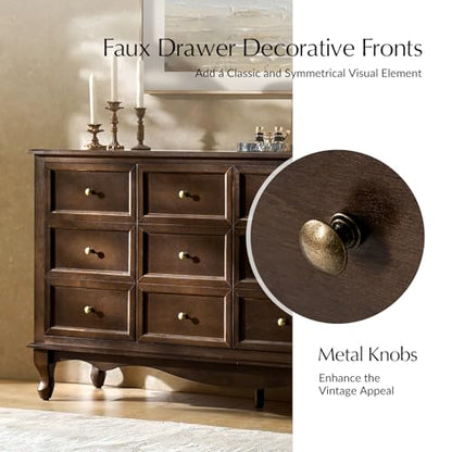 Transitional Solid Wood Sideboard with Adjustable Shelves, view 6