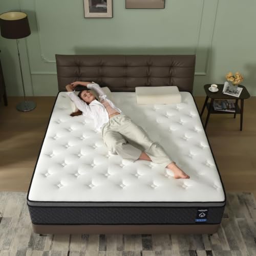Queen Mattress, 12 Inch Hybrid Queen Mattress in a Box, view 4