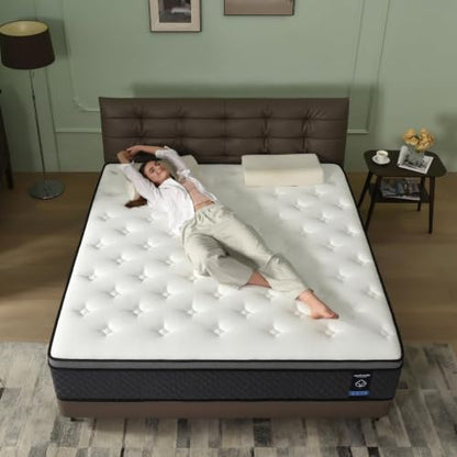 Queen Mattress, 12 Inch Hybrid Queen Mattress in a Box, view 4