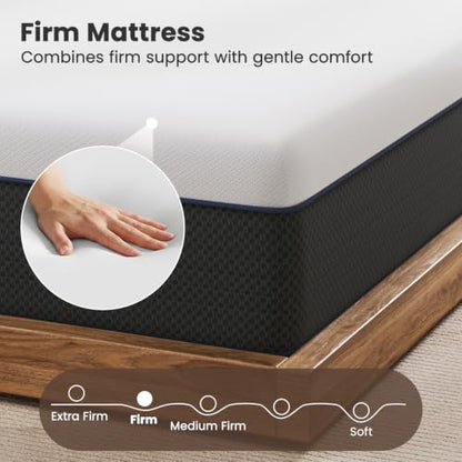 Firm King Mattress, 14 Inch Memory Foam Mattress King with Orthopedic Support, view 4