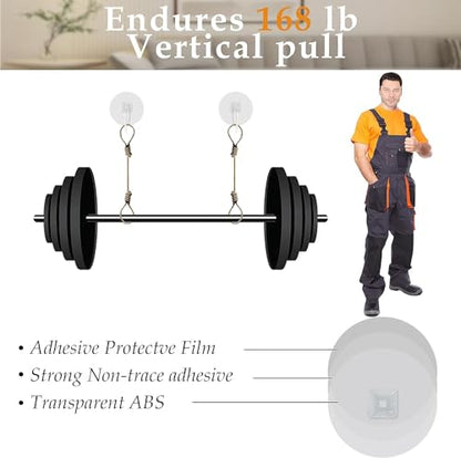 Furniture Anchors No Drill Upgraded Furniture Straps for Baby Proofing, Self-Adhesive Secure 168 Pound Furniture Prevent Falling Anti Tip Earthquake Straps for Child Safety (Clear)