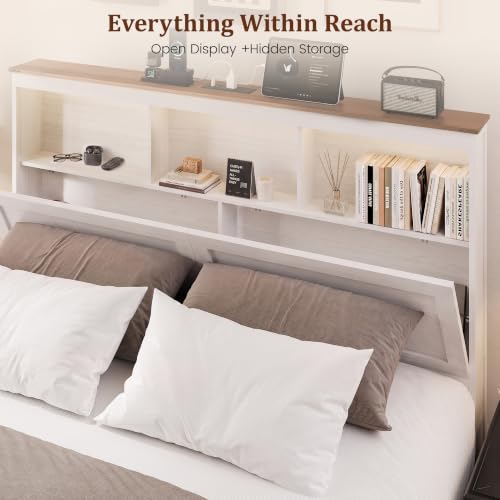 King Size Bed Frame - King Bedframe with Storage Drawers, view 5