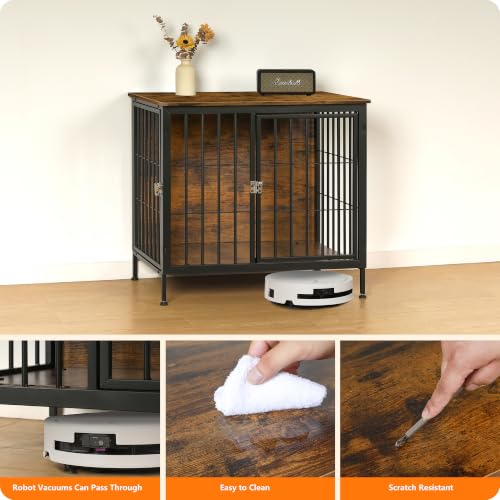 37.5" Heavy Duty Dog Crate Furniture, Dog Kennel Furniture Indoor, view 7