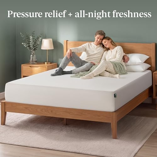 Zinus 10 Inch King Green Tea Memory Foam Mattress, Medium Firm Feel, view 4