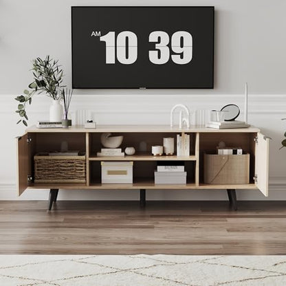 Modern TV Stand with Storage Cabinet, view 6