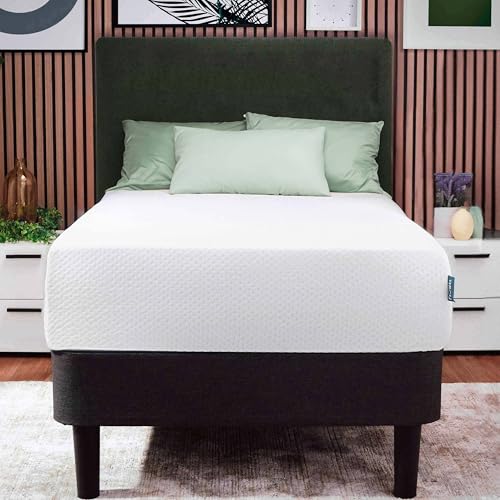 Green Tea Twin Mattress 8 Inch - Cooling Graphite Memory Foam Twin Mattress for Kids, Fiberglass Free Pressure Relief Supportive Bed in A Box, CertiPur-US Certified