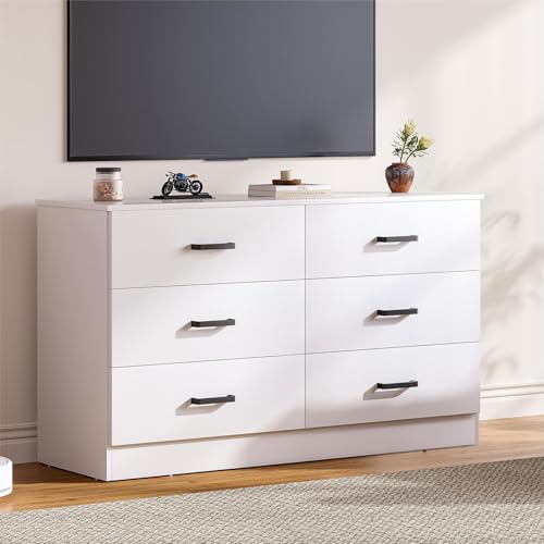 Wood Dresser for Bedroom, 6 Drawer Double Dresser, view 6