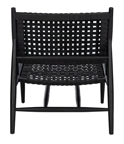 Safavieh Home Soleil Natural and White Leather Woven Accent Chair