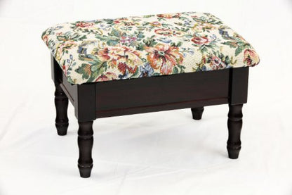 Foot Stool, 15.8"D x 11.8"W x 9.8"H, Cherry