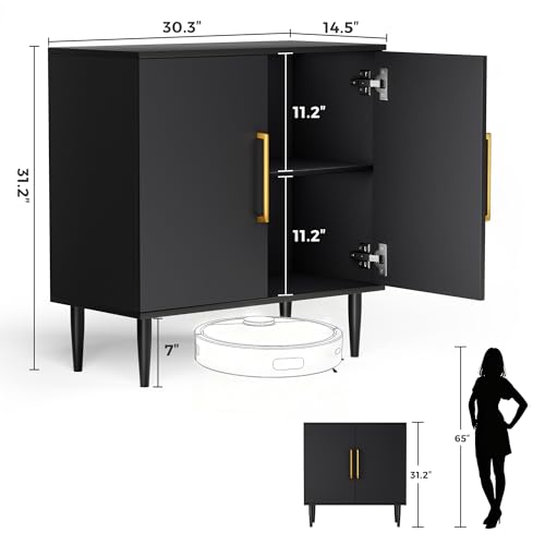 Modern Storage Cabinet, Free Standing Buffet Cabinet, view 3