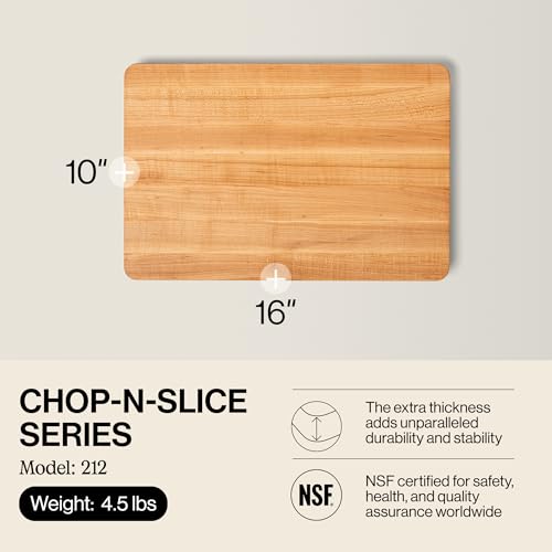 John Boos Chop-N-Slice Series Rectangular Maple Cutting Board, view 4