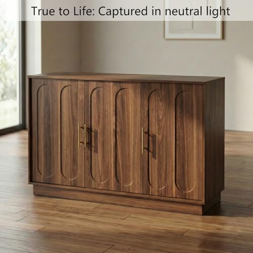 46.6" Modern Farmhouse 3 Door Storage Cabinet, view 8