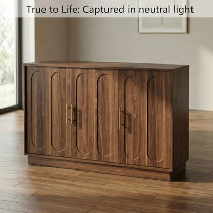 46.6" Modern Farmhouse 3 Door Storage Cabinet, view 8
