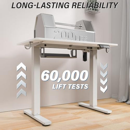 Standing Desk, 35x20 Inch Electric Height Adjustable Computer Desk, view 6